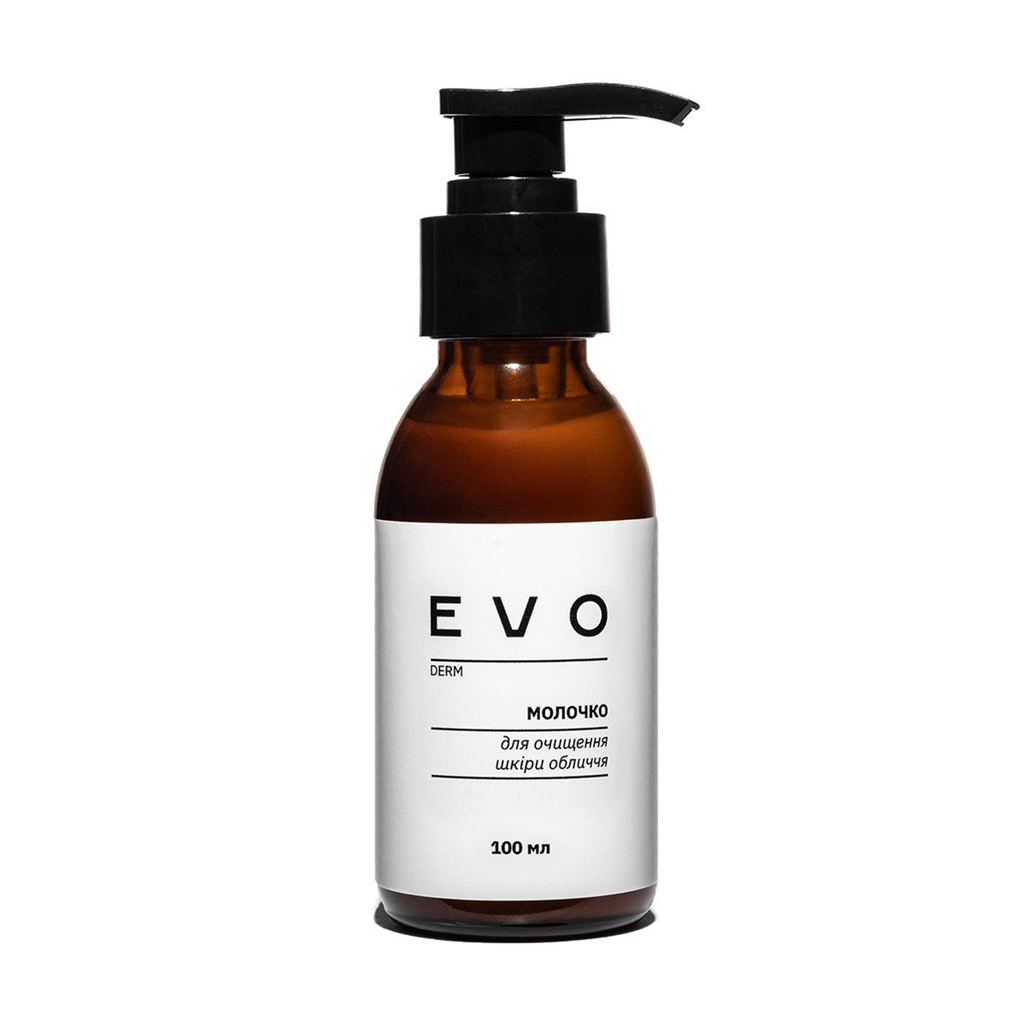 Молочко для очищення шкіри обличчя EVO derm, 100 мл