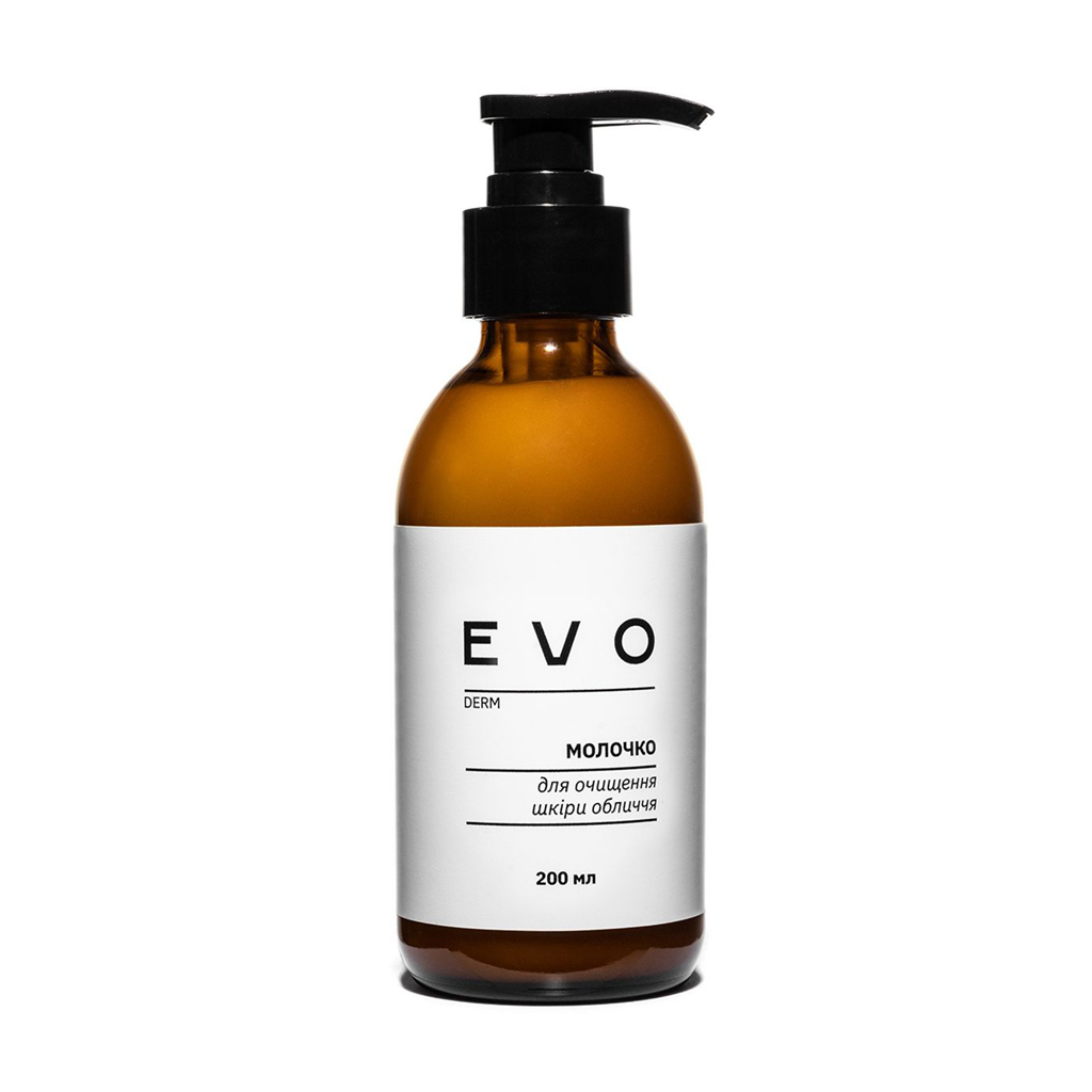 Молочко для очищення шкіри обличчя EVO derm, 200 мл